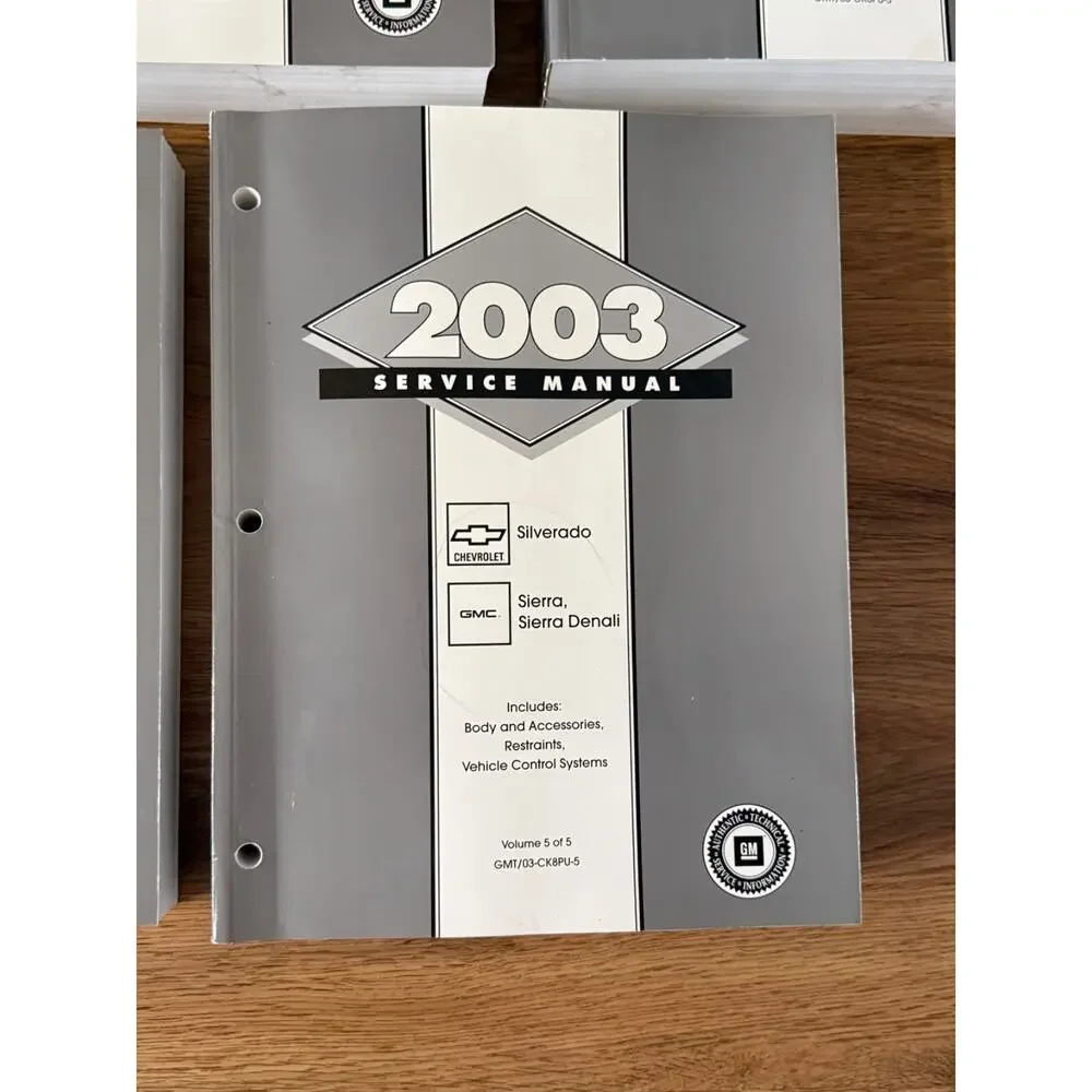 🚗 2003 Chevy Silverado GMC Sierra Denali Factory Service Manual Set 5 Vol